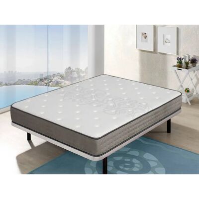 DORMALIT - Materasso 150x200 Bordeaux - 20cm, Molle insacchettate & Memory Foam DORMALIT - Materasso 150x200 Bordeaux - 20cm, Molle insacchettate & Memory Foam