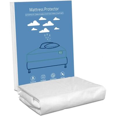 Protector de colchón DORMALIT 150x200x35 cm impermeable y transpirable Protector de colchón DORMALIT 150x200x35 cm impermeable y transpirable