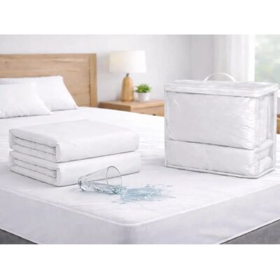 Protector de colchón DORMALIT 180x200x35cm Impermeable y Transpirable - Resistente, Fácil de Lavar, Ajustable Protector de colchón DORMALIT 180x200x35cm Impermeable y Transpirable - Resistente, Fácil de Lavar, Ajustable