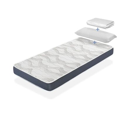 DORMALIT Confezione Materasso Reversibile Blu e Bianco - Pack DORMALIT Confezione Materasso Reversibile Blu e Bianco - Pack