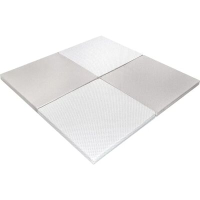 DORMALIT - Alfombra de Juego bebé gris 120x120x5cm - 3 en 1 DORMALIT - Alfombra de Juego bebé gris 120x120x5cm - 3 en 1