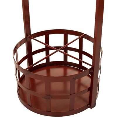 Alexandra House Living Pequeño Soporte para Botellas de Metal - Mesa Auxiliar Alexandra House Living Pequeño Soporte para Botellas de Metal - Mesa Auxiliar