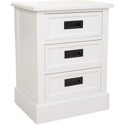 Mesita de Noche Alexandra House Living - 3 Cajones - 45x35x60cm Mesita de Noche Alexandra House Living - 3 Cajones - 45x35x60cm