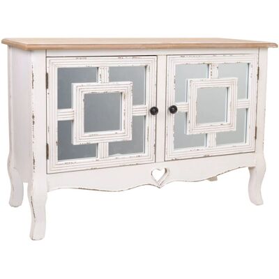 Alexandra House Living Mueble de Entrada Blanco - Estilo Exótico - 83x36x56.5 cm Alexandra House Living Mueble de Entrada Blanco - Estilo Exótico - 83x36x56.5 cm