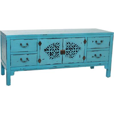 Mueble de almacenamiento azul Alexandra House Living - 120x40x50 cm Mueble de almacenamiento azul Alexandra House Living - 120x40x50 cm