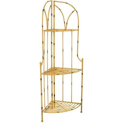 Estantería de Esquina Alexandra House Living Amarillo - Forja 35x120x48cm Estantería de Esquina Alexandra House Living Amarillo - Forja 35x120x48cm
