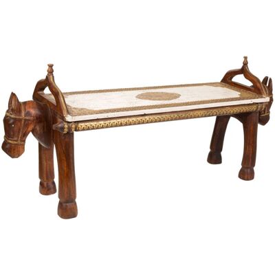 WANDERLUST DECO Banco de Madera y Metal - Muebles WANDERLUST DECO Banco de Madera y Metal - Muebles