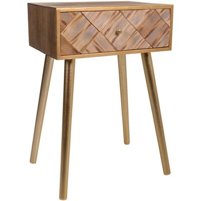 Table de Nuit Alexandra House Living - Compacte 34x67x45 cm - Publicité Table de Nuit Alexandra House Living - Compacte 34x67x45 cm - Publicité