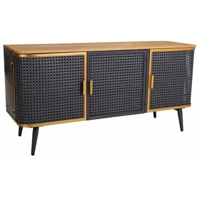 Wanderlust Deco - Buffet de metal y madera 3 puertas Wanderlust Deco - Buffet de metal y madera 3 puertas