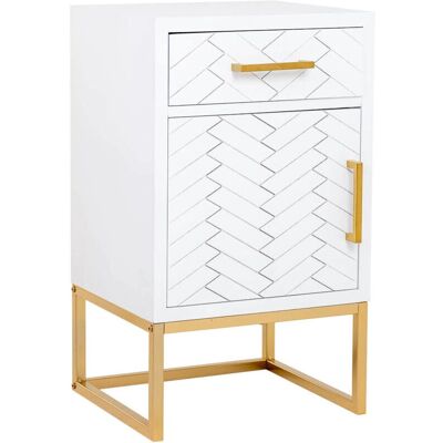 Mesita Wanderlust Deco - Madera y metal - 42x36,5x71cm Mesita Wanderlust Deco - Madera y metal - 42x36,5x71cm