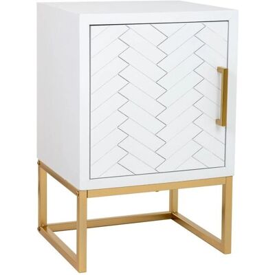WANDERLUST DECO - Mesita 1 puerta 40x35x61h cm - Mesita de noche WANDERLUST DECO - Mesita 1 puerta 40x35x61h cm - Mesita de noche