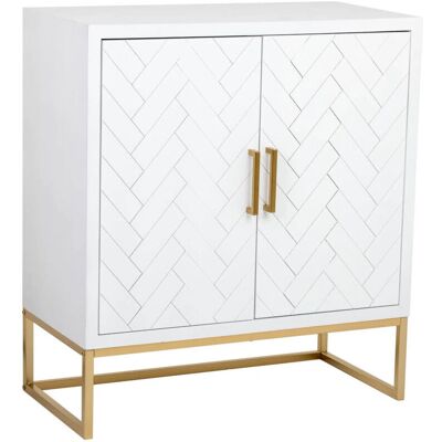 Wanderlust Deco - Aparador 1 cajón y 2 puertas de madera y metal 80x39,5x89h cm - Dresser Wanderlust Deco - Aparador 1 cajón y 2 puertas de madera y metal 80x39,5x89h cm - Dresser