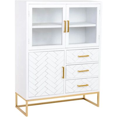Wanderlust Deco - Vitrina 3P 3C madera 100x40x135h - Cabinet - Publicité Wanderlust Deco - Vitrina 3P 3C madera 100x40x135h - Cabinet - Publicité