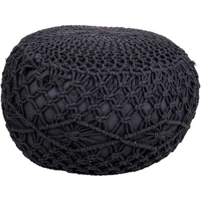 Pouffe gris oscuro Alexandra House Living - MueblesPouffe Pouffe gris oscuro Alexandra House Living - MueblesPouffe