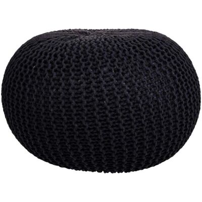 Puf de Poliestireno Negro Alexandra House Living - Muebles Puf de Poliestireno Negro Alexandra House Living - Muebles