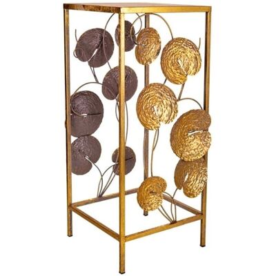 Wanderlust Deco - Mesa esquinera de metal dorada 28x28x66h cm - Dorado Wanderlust Deco - Mesa esquinera de metal dorada 28x28x66h cm - Dorado