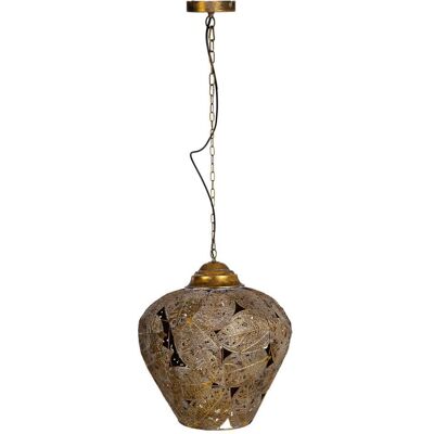 Wanderlust Deco - Lampe de Plafond en Métal Doré - 49,5x49,5x58,5 cm - Luminaire de plafond - Publicité Wanderlust Deco - Lampe de Plafond en Métal Doré - 49,5x49,5x58,5 cm - Luminaire de plafond - Publicité
