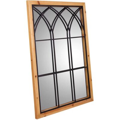 Alexandra House Living - 60x90 Window Mirror - Madera - Mirror Alexandra House Living - 60x90 Window Mirror - Madera - Mirror
