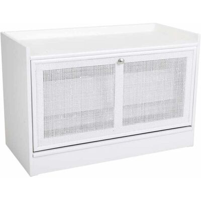 Alexandra House Living Plateado MDF Zapatero - Zapatero Alexandra House Living Plateado MDF Zapatero - Zapatero