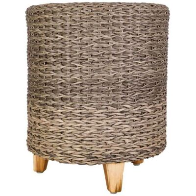 Alexandra House Living Taburete Gris - Muebles Alexandra House Living Taburete Gris - Muebles