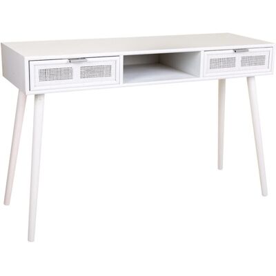 Mueble de Entrada Alexandra House Living - Plateado MDF 42x79x120cm Mueble de Entrada Alexandra House Living - Plateado MDF 42x79x120cm