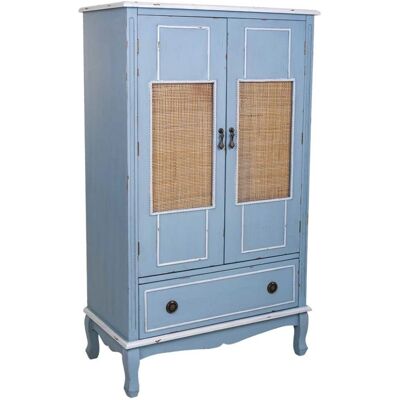 Armario Azul Alexandra House Living - 42x138x80 cm Armario Azul Alexandra House Living - 42x138x80 cm