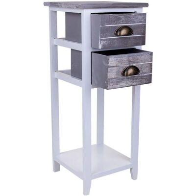 Mesita de Noche WANDERLUST DECO Blanca - Mueble de Dormitorio Mesita de Noche WANDERLUST DECO Blanca - Mueble de Dormitorio