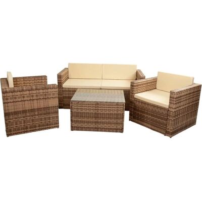 Conjunto Wanderlust Deco - Mesa, Sofá, 2 Sillones - Juego de Muebles Conjunto Wanderlust Deco - Mesa, Sofá, 2 Sillones - Juego de Muebles