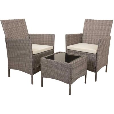 Conjunto de Jardín Gris WANDERLUST - Mesa y 2 Sillas Conjunto de Jardín Gris WANDERLUST - Mesa y 2 Sillas