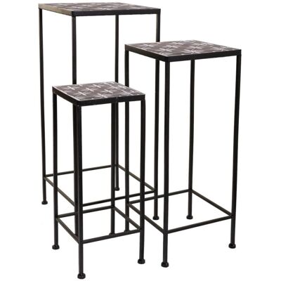 Soporte para Macetas Alexandra House Living de Hierro Negro - Muebles Hogar Soporte para Macetas Alexandra House Living de Hierro Negro - Muebles Hogar