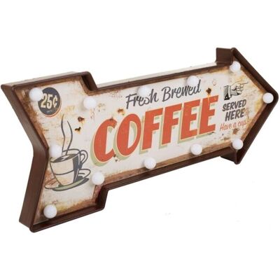 Placa de Pared Alexandra House Living Café Hierro - Placa de Pared Placa de Pared Alexandra House Living Café Hierro - Placa de Pared