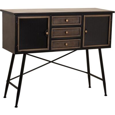 Credenza Alexandra House Living - Metal marrón 42x100x122 cm Credenza Alexandra House Living - Metal marrón 42x100x122 cm