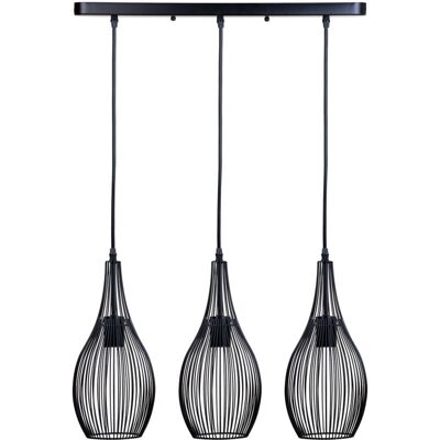 Lámpara de Techo Negra Alexandra House Living - 58x17x94cm - Estilo Moderno y Elegante Lámpara de Techo Negra Alexandra House Living - 58x17x94cm - Estilo Moderno y Elegante