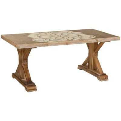 Wanderlust Deco Modelo - Mesa de Madera Marrón - Mesa Wanderlust Deco Modelo - Mesa de Madera Marrón - Mesa