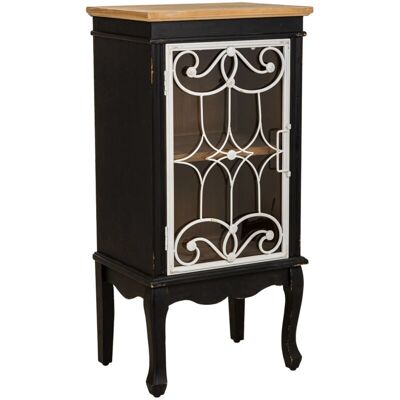 Vitrina Alexandra House Living Negro Vidrio Madera MDF - Armario de almacenamiento Vitrina Alexandra House Living Negro Vidrio Madera MDF - Armario de almacenamiento