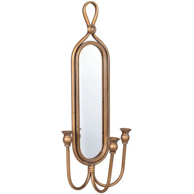 WANDERLUST DECO - 26x13x62h cm - Oro envejecido - Metal - Candelabro de pared WANDERLUST DECO - 26x13x62h cm - Oro envejecido - Metal - Candelabro de pared