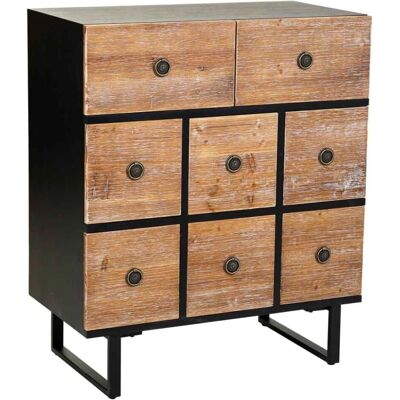 Wanderlust Deco Commodes - Bleu 8 tiroirs - Commode - Publicité Wanderlust Deco Commodes - Bleu 8 tiroirs - Commode - Publicité