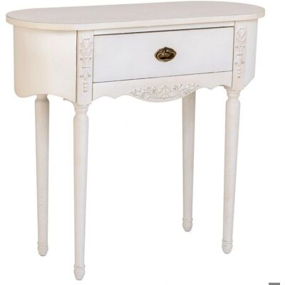 Wanderlust Deco Modelo - Recibidor de madera lac blanco envejecido - Muebles Wanderlust Deco Modelo - Recibidor de madera lac blanco envejecido - Muebles