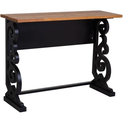 Wanderlust Deco Vintage Gabinete de pasillo lacado negro Wanderlust Deco Vintage Gabinete de pasillo lacado negro