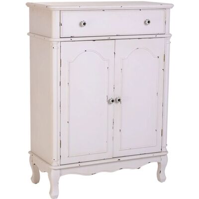 Wanderlust Deco - Consola de madera blanca - 2 cajones - Consola Wanderlust Deco - Consola de madera blanca - 2 cajones - Consola