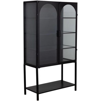 Wanderlust Deco - Vitrina metal lac negro 2 puertas - Cabinet Wanderlust Deco - Vitrina metal lac negro 2 puertas - Cabinet