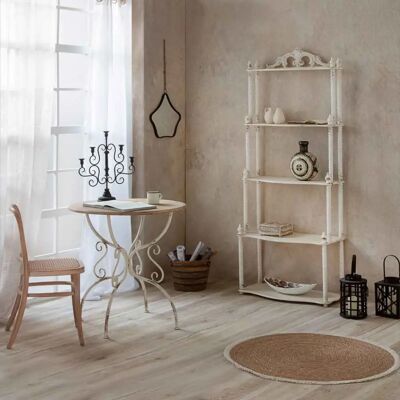 Wanderlust Deco - Table en bois et métal vieilli - 79,5x79,5x80cm - Publicité Wanderlust Deco - Table en bois et métal vieilli - 79,5x79,5x80cm - Publicité
