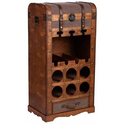 WANDERLUST DECO - Baul botellero madera 44x30x85h cm - Storage WANDERLUST DECO - Baul botellero madera 44x30x85h cm - Storage