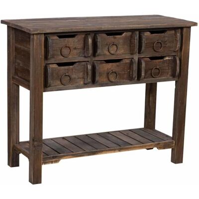Wanderlust Deco - Recibidor de madera - Dimensiones 105x45,5x82 cm - Chest of drawers Wanderlust Deco - Recibidor de madera - Dimensiones 105x45,5x82 cm - Chest of drawers