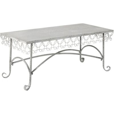 Wanderlust Deco - Mesa de Café de Metal - 120.65x56.52x52.07h cm Wanderlust Deco - Mesa de Café de Metal - 120.65x56.52x52.07h cm