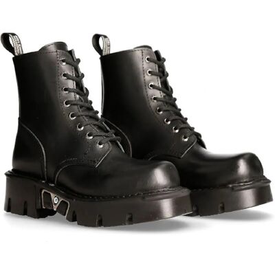 New Rock Unisex Black Gothic Military Biker Boots - Boots New Rock Unisex Black Gothic Military Biker Boots - Boots