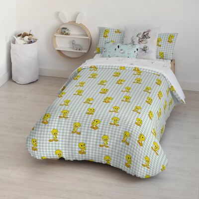 Funda Nórdica Estampado Vichy Algodón Orgánico - Cama Individual Funda Nórdica Estampado Vichy Algodón Orgánico - Cama Individual