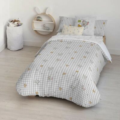 Funda Nórdica Orgánica Algodón Tom Jerry Vichy 140x200 cm Funda Nórdica Orgánica Algodón Tom Jerry Vichy 140x200 cm