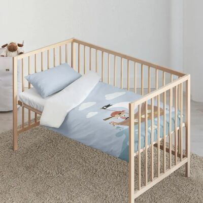 Kids&Cotton Farid Blau Dekenhoes - Dekenhoes Kids&Cotton Farid Blau Dekenhoes - Dekenhoes
