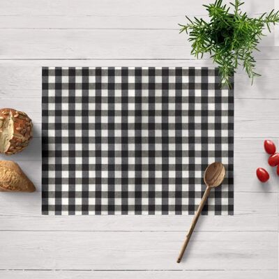 BELUM Organiczna Bawełna Czarna 45x35cm - Obrus BELUM Organiczna Bawełna Czarna 45x35cm - Obrus